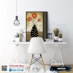 Tranh bình hoa phong cách hiện đại - BH009 - Ảnh 3