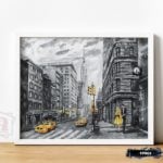 Tranh sơn dầu phong cảnh Châu Âu hiện đại - TP001