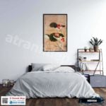 Tranh Canvas hoa sen đỏ - HS008 - Ảnh 3