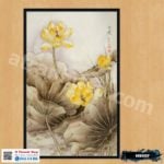 Tranh canvas Trang Trí Hoa Sen Vàng treo tường - HS007 - Ảnh 2