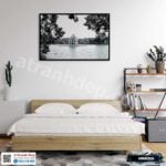 Tranh phong cảnh Hà Nội xưa - HNX016 - Ảnh 3