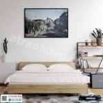 Tranh phong cảnh Hà Nội xưa - HNX015 - Ảnh 3