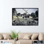 Tranh phong cảnh Hà Nội xưa - HNX013 - Ảnh 4