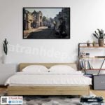 Tranh phong cảnh Hà Nội xưa - HNX011 - Ảnh 3
