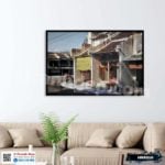 Tranh phong cảnh Hà Nội xưa - HNX010 - Ảnh 2