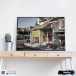 Tranh phong cảnh Hà Nội xưa - HNX010 - Ảnh 4