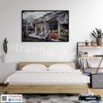 Tranh phong cảnh Hà Nội xưa - HNX009 - Ảnh 4