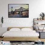 Tranh phong cảnh Hà Nội xưa - HNX004 - Ảnh 2