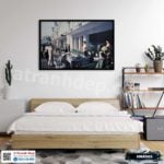 Tranh phong cảnh Hà Nội xưa - HNX003