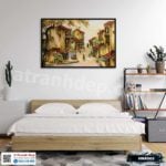 Tranh phong cảnh Hà Nội xưa - HNX002 - Ảnh 2