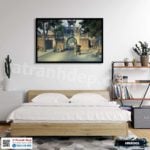 Tranh phong cảnh Hà Nội xưa - HNX001 - Ảnh 2