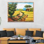 Tranh canvas treo tường làng quê Việt Nam - QVN019
