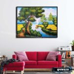 Tranh canvas treo tường làng quê Việt Nam - QVN020