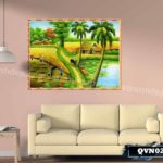 Tranh canvas treo tường làng quê Việt Nam - QVN021