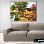 Tranh canvas treo tường làng quê Việt Nam - QVN025
