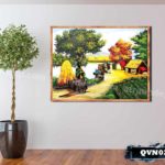 Tranh canvas treo tường làng quê Việt Nam - QVN026 - Ảnh 2