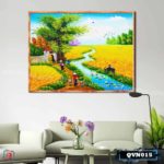 Tranh canvas treo tường làng quê Việt Nam - QVN015