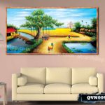 Tranh canvas treo tường làng quê Việt Nam - QVN009