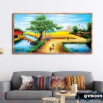 Tranh canvas treo tường làng quê Việt Nam - QVN009 - Ảnh 2