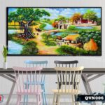 Tranh canvas treo tường làng quê Việt Nam - QVN006 - Ảnh 3
