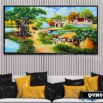 Tranh canvas treo tường làng quê Việt Nam - QVN006