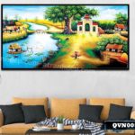 Tranh canvas treo tường làng quê Việt Nam - QVN005