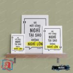 Tranh động lực trang trí văn phòng làm việc - Đã mất công nghĩ tại sao không nghĩ lớn (Donald Trump) - DL005 - Ảnh 4