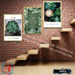 Bộ 3 tranh canvas treo tường Decor Hoa lá phong cách scandinavian - DC076 - Ảnh 4