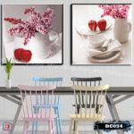 Bộ 2 tranh canvas treo tường Decor Bình hoa trang trí phòng ăn, phong cách hiện đại - DC054