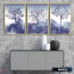 Bộ 3 tranh canvas treo tường Decor cây trừu tượng - DC023 - Ảnh 2