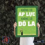Tranh động lực trang trí văn phòng làm việc - Không có áp lực, không có đô la - DL066