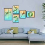 Bộ 5 tranh canvas treo tường Decor Hoa lá phong cách scandinavian - DC129 - Ảnh 3
