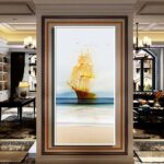 Tranh đơn canvas treo tường Decor Thuyền buồm trên biển - DC202