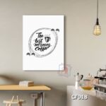 Tranh trang trí quán cafe - The best morning coffee - CF018