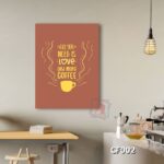 Tranh trang trí quán cafe - All you need is love and more coffee - CF002