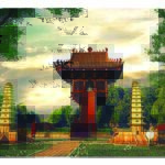 Tranh phong cảnh Hà Nội xưa - HNX052 - Ảnh 3