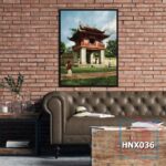 Tranh phong cảnh Hà Nội xưa - HNX036