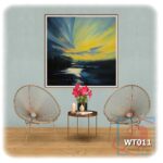 Tranh canvas phong cách màu nước (watercolor) - Chạng vạng - WT011