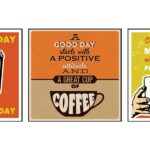 Bộ 3 tranh trang trí quán cà phê, phòng trà phong cách retro/vintage - CAFE005 - Ảnh 3