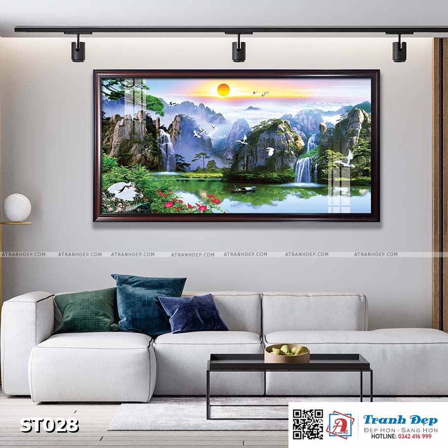 ST028-ATD Tranh sơn thủy hữu tình - ST028 - Ảnh 1