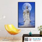 Tranh canvas trang trí Phật Giáo - Tượng Phật tại chùa Wat Phothikyan Phutthaktham - TPG012