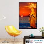 Tranh canvas trang trí Phật Giáo - Nam Hải Bồ Tát - TPG014