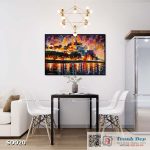 Tranh canvas sơn dầu trường phái ấn tượng (palette knife)  - SD020