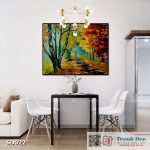 Tranh canvas sơn dầu trường phái ấn tượng (palette knife)  - SD022