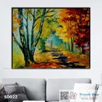 Tranh canvas sơn dầu trường phái ấn tượng (palette knife)  - SD022 - Ảnh 3