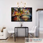 Tranh canvas sơn dầu trường phái ấn tượng (palette knife)  - SD023