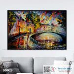 Tranh canvas sơn dầu trường phái ấn tượng (palette knife)  - SD023 - Ảnh 3