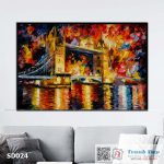 Tranh canvas sơn dầu trường phái ấn tượng (palette knife)  - SD024