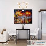 Tranh canvas sơn dầu trường phái ấn tượng (palette knife)  - SD029