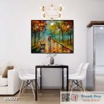 Tranh canvas sơn dầu trường phái ấn tượng (palette knife)  - SD032